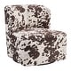 preview thumbnail 34 of 51, Lucia Swivel Chair Brown Cow