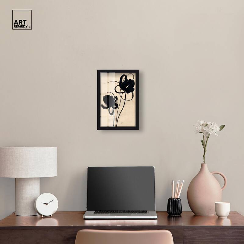 Florals in the Minimal I Shadowbox by Art Remedy