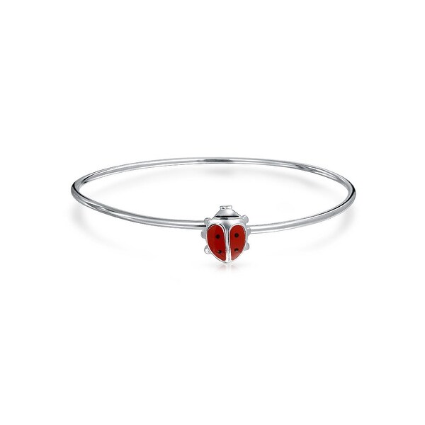 sterling silver bangle charm bracelet