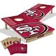 preview thumbnail 1 of 2, San Francisco NFL Tailgate Cornhole Board Set Include Carrying Case