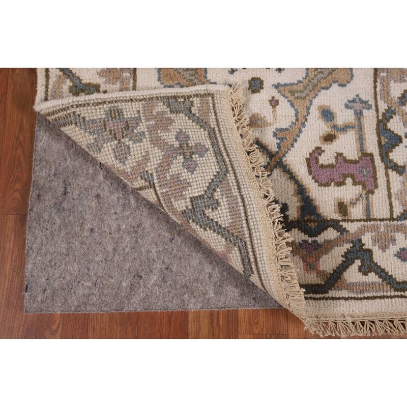 Oushak Oriental Runner Rug Hand-Knotted Wool Carpet - 2'7" x 7'8"
