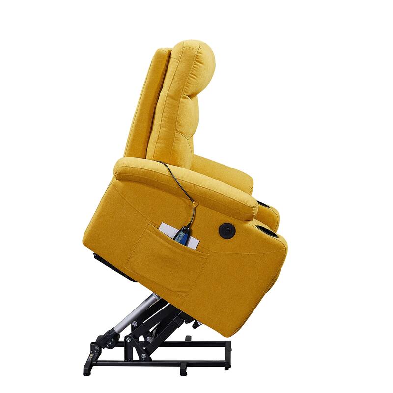 Liyasi Electric Power Lift Recliner Chair Sofa with Massage and Heat for Elderly