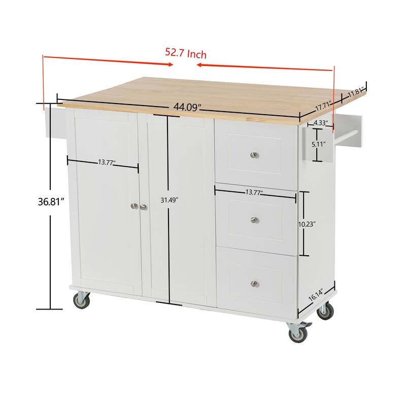 Rolling Mobile Kitchen Island,Drop Leaf Breakfast Bar On Sale Bed