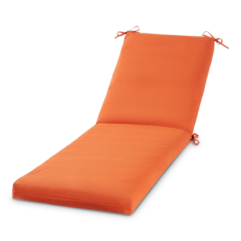 Orange sun lounger 2025 cushions