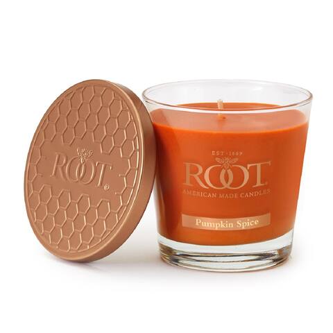 Root Candles Pumpkin Spice 6.3 oz Small Veriglass Jar
