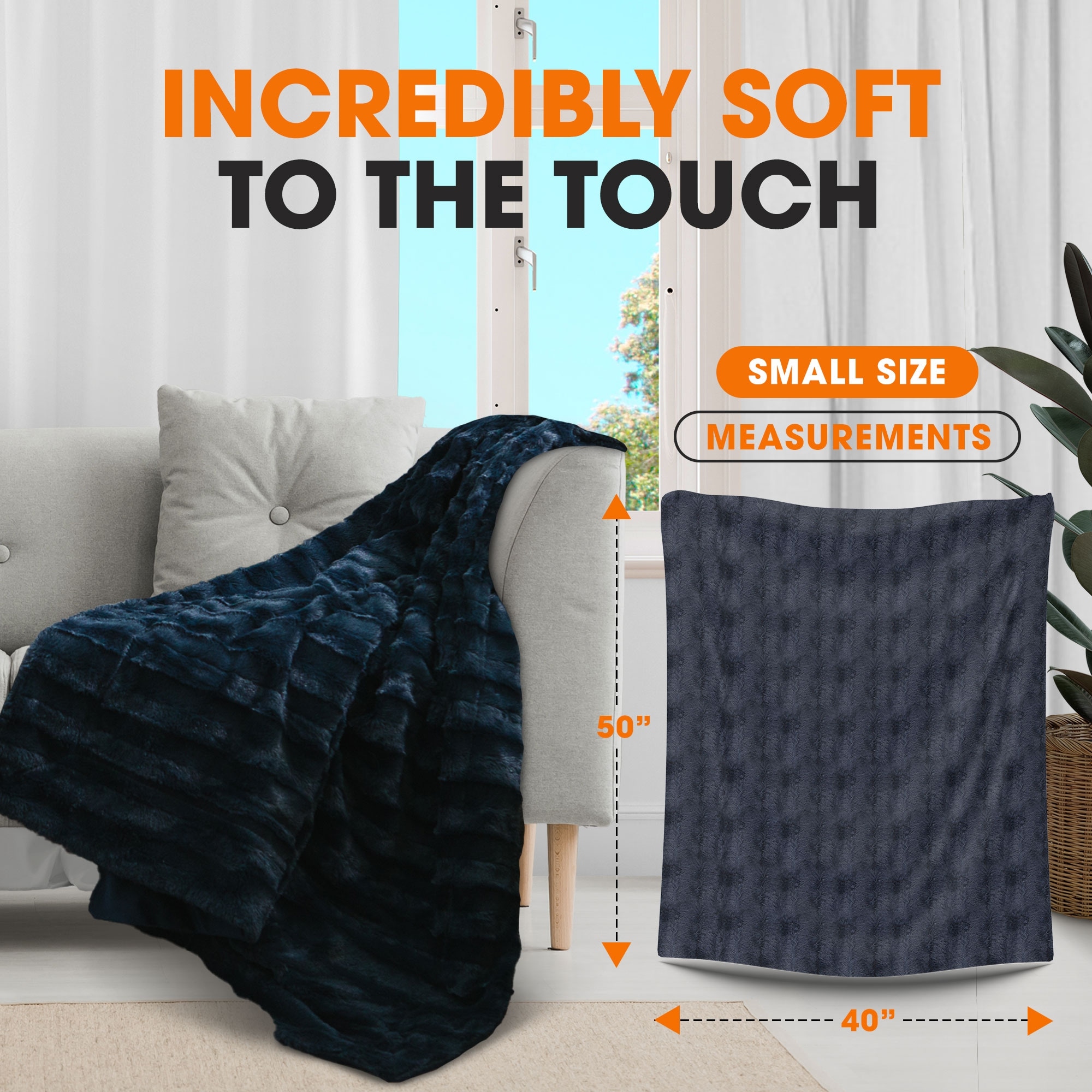 Cheer Collection 40 x 50 Ultra Soft Faux Fur Throw Blanket Bed Bath Beyond 32426729