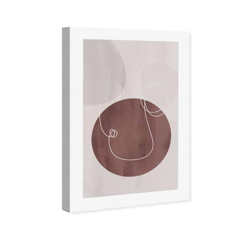 Wynwood Studio Canvas Abstract Bronze Setting Brown and Modern & Contemporary Wall Art Canvas Print