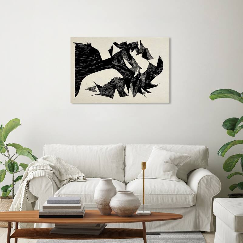 Wynwood Studio Abstract Abstract Neutral Form Black and Modern & Contemporary Wall Art Canvas Print - 20 x 30
