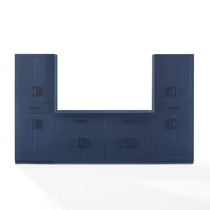 Crosley Isla 3-Piece Sideboard And Pantry Set- Sideboard & 2 Pantries
