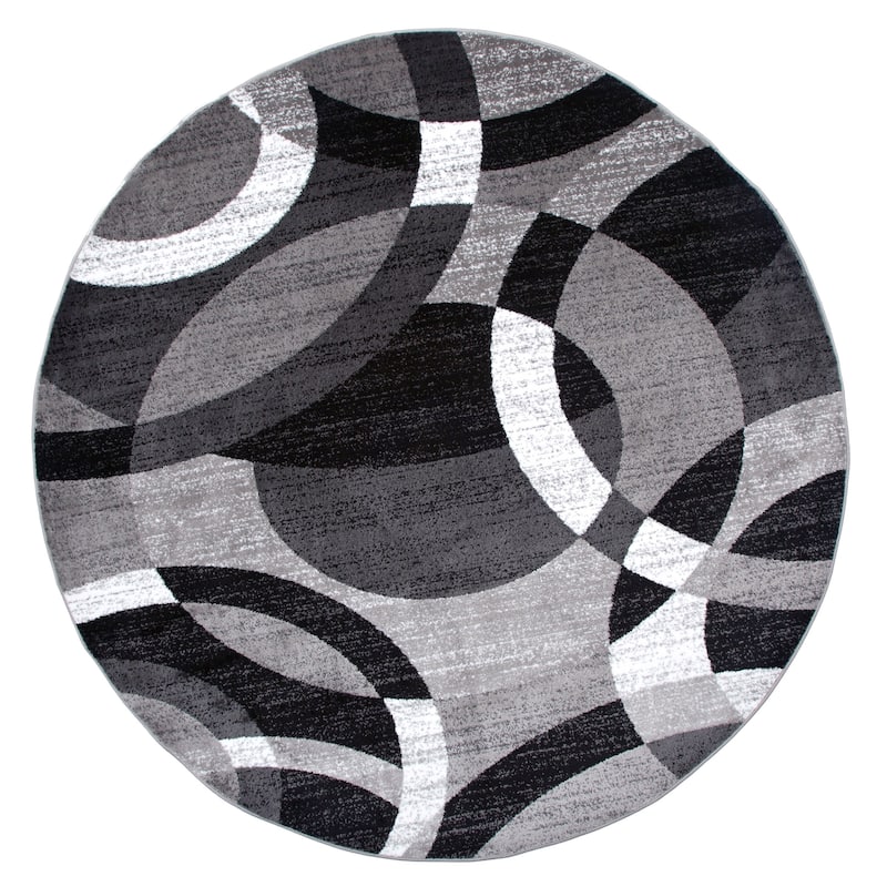 World Rug Gallery Geometric Circles Area Rug