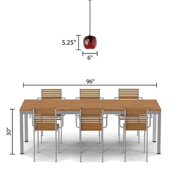 dimension image slide 0 of 2, Quinn River of Goods Black Metal and Hand Blown Glass 6-Inch Pendant Light with Adjustable Hanging Cord - 6" x 6" x 60"
