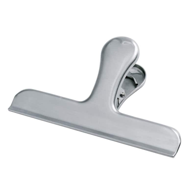 Norpro Stainless Steel Food Storage Jumbo Bag Clip - Silver - 1-pack