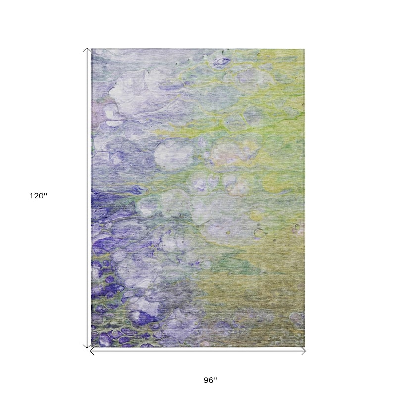 HomeRoots Abstract Transitional Rectangle Outdoor Rug