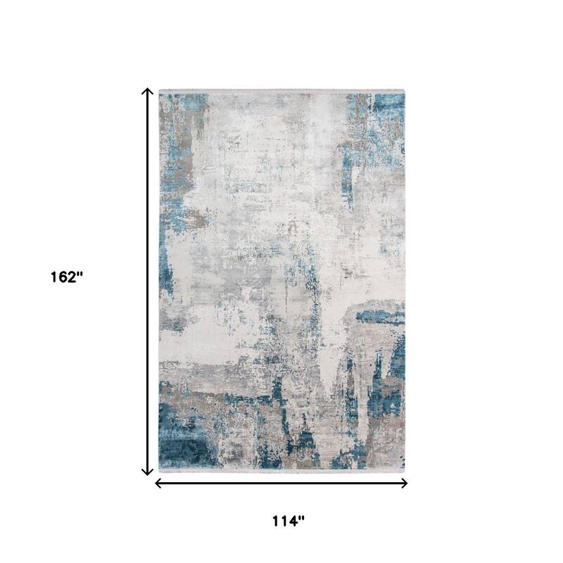 HomeRoots Abstract Contemporary Rectangle Area Rug