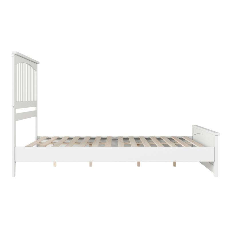 Becket Solid Wood Low Profile Platform Bed with Matching Footboard