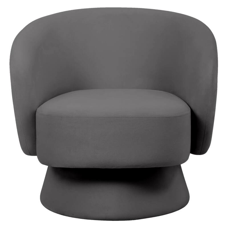 Raze 31" Swivel Accent Armchair Upholstered in Boucle/Velvet/Linen Fabric with Plush Cushioning and Solid Wood Support