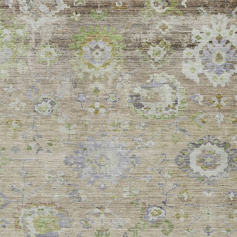 HomeRoots Floral Traditional Rectangle Outdoor Rug