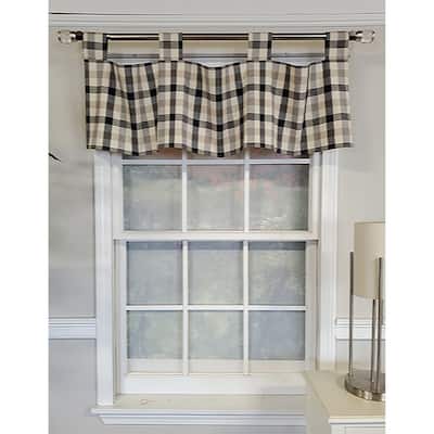 Bison Check Tab Valance