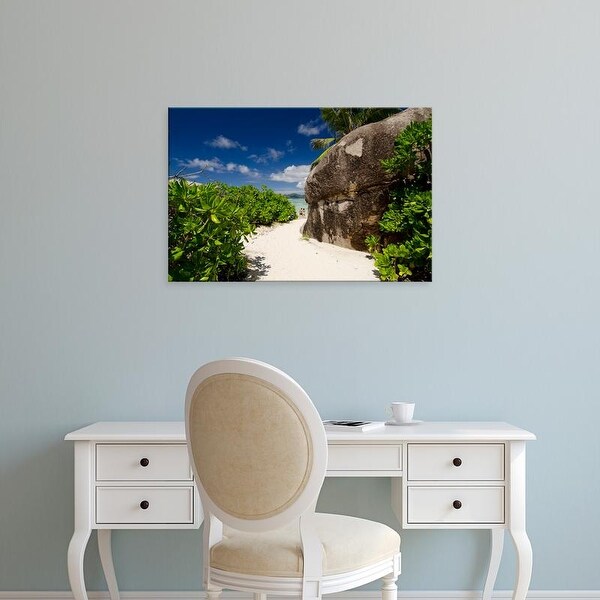 Easy Art Prints Cindy Miller Hopkins's 'Island Of La Digue' Premium Canvas Art