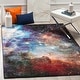 preview thumbnail 11 of 44, SAFAVIEH Galaxy Jenna Modern Abstract Celestial Rug 2'7" x 5' - Purple/Multi - Rectangle