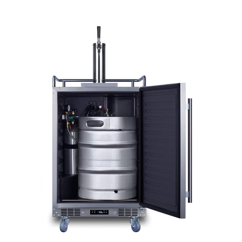 Summit SBC683OS 24" Wide 5.6 Cu. Ft. Free Standing Beer Single Tap