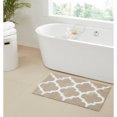 Better Trends Marrakesh Reversible 100% Polyester Tufted Bathroom Rugs – Ultra Soft, Water Absorbent, Machine Washable Bath Mats