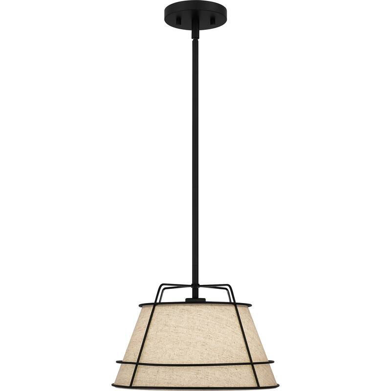 Burbidge 1-Light Matte Black Mini Pendant - Matte Black