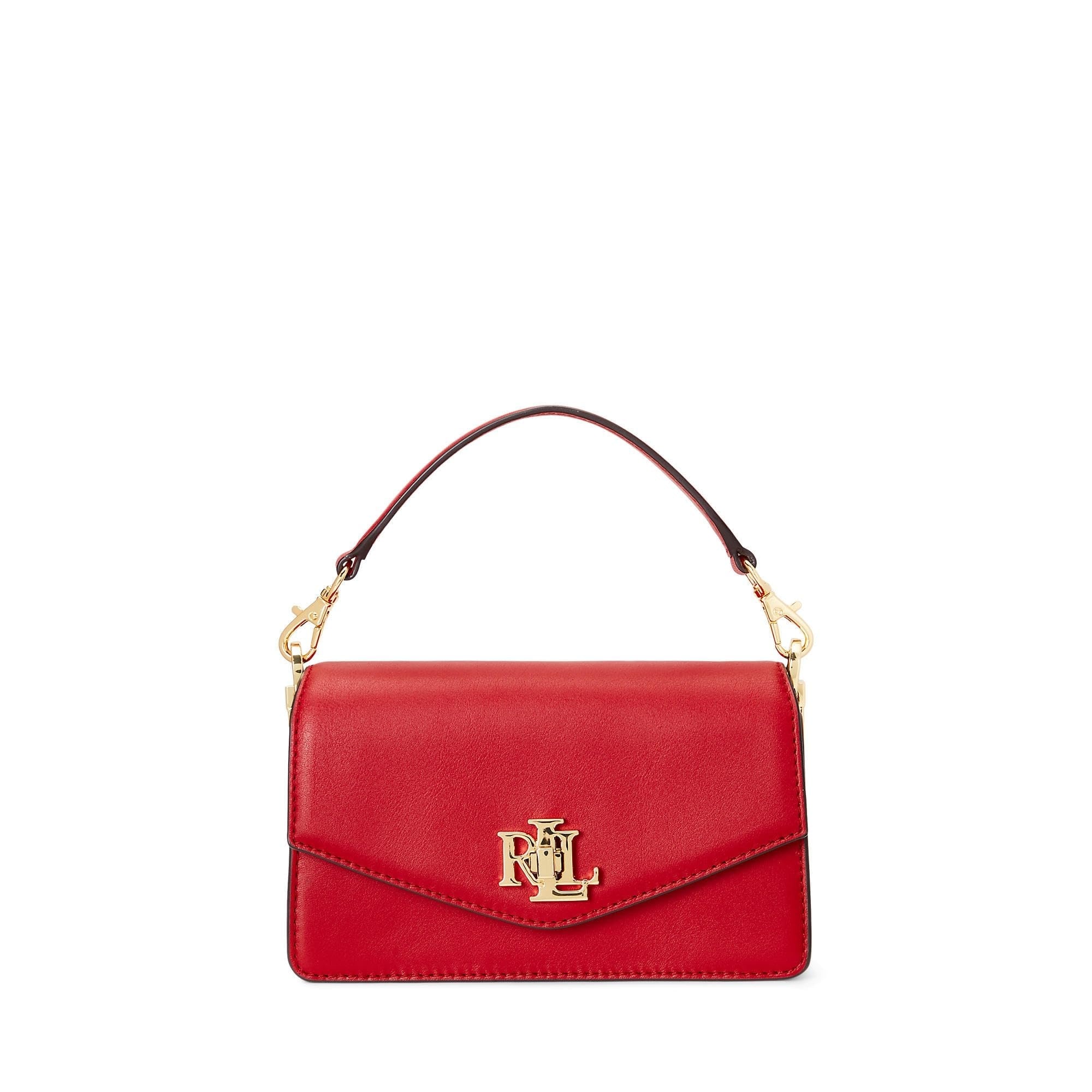 Ralph Lauren Cow Leather Handbag red Crossbody Lauren by Ralph Lauren Red Leather Crossbody hipster handbag  main image 2