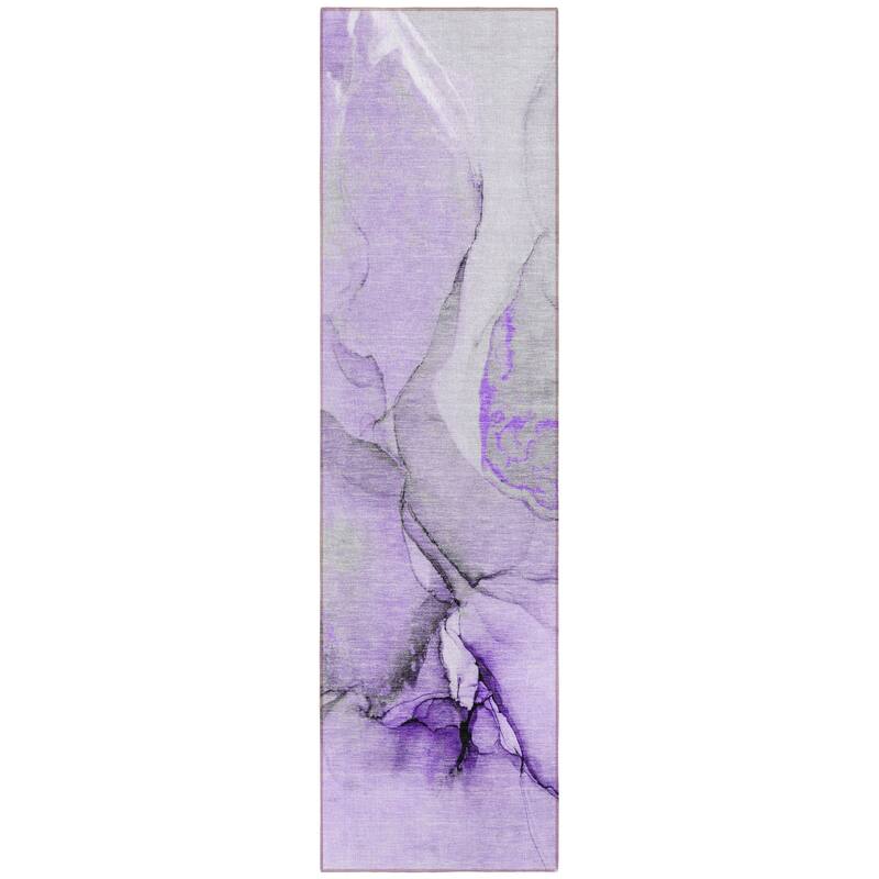 Allu Unique Abstract Weather Resistant Blended Style Outdoor Rug