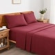 preview thumbnail 57 of 58, 3/4 Pcs Soft Solid & Embroidery Bed Sheets Set