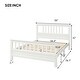 preview thumbnail 11 of 14, Full Size Wood Platform Bed with Headboard and Footboard