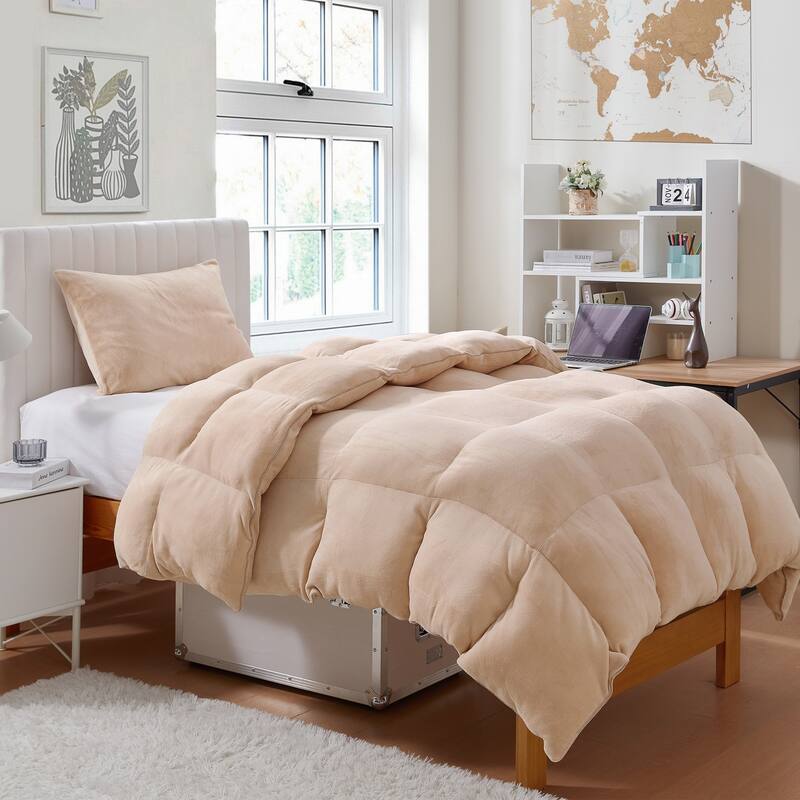 Boi He Thick® - Coma Inducer® Thick Oversized Comforter Set - Twin XL - Almond Taupe