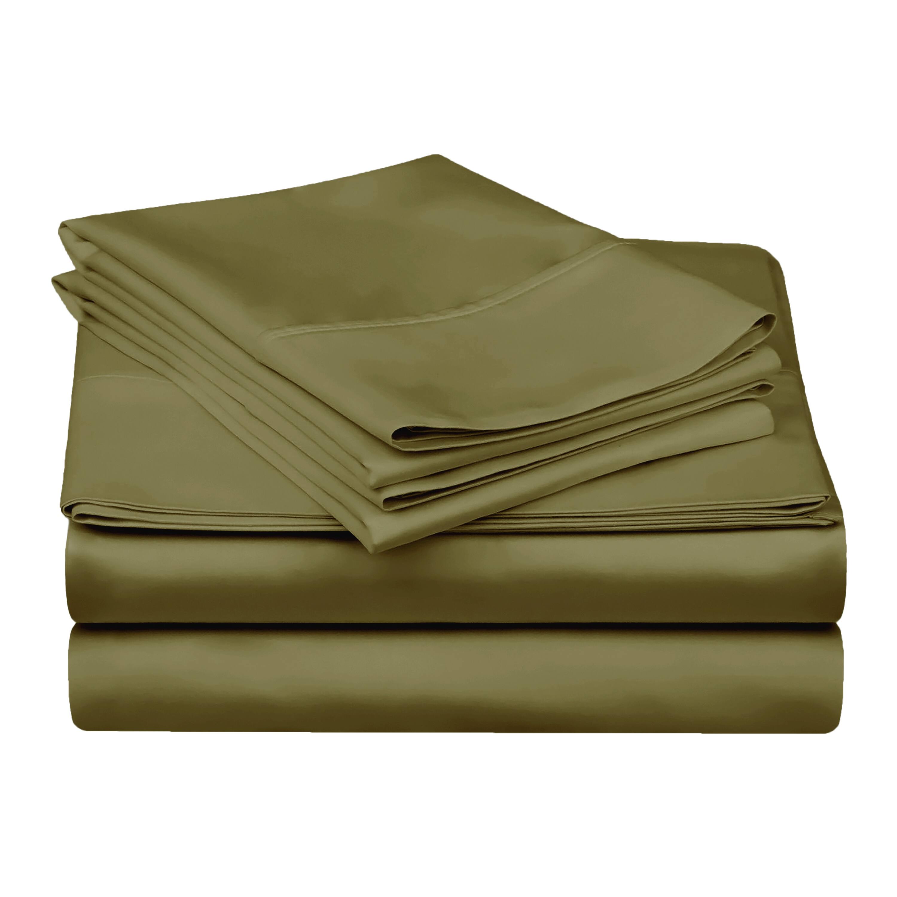 Superior Egyptian Cotton 300 Thread Count Solid Bed Sheet Set On Sale