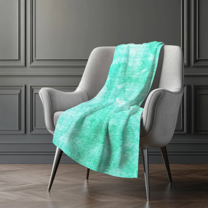 Premium Machine Washable Abstract Contemporary Sherpa Throw Blanket