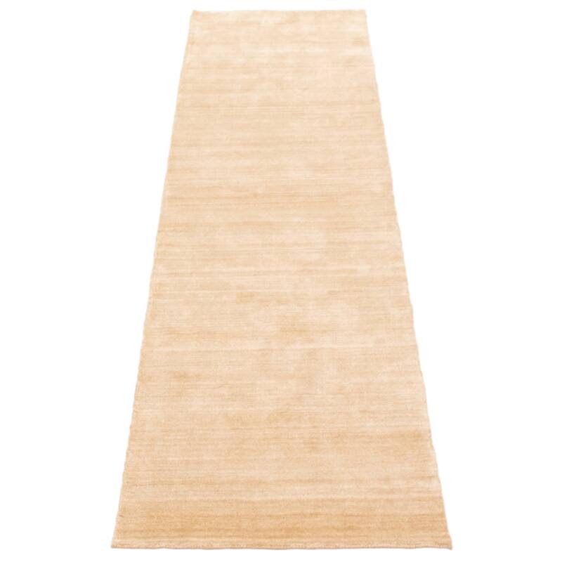 ECARPETGALLERY Hand-knotted Kashkuli Gabbeh Beige Wool Rug - 2'7 x 10'0