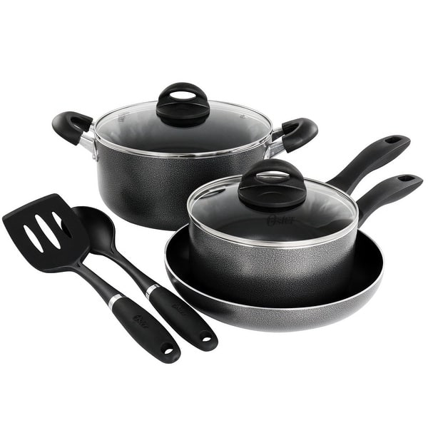Country Kitchen Nonstick Induction Cookware Sets - 11 Piece Cast Aluminum Pots and Pans with Bakelite Handles with Glass Lids