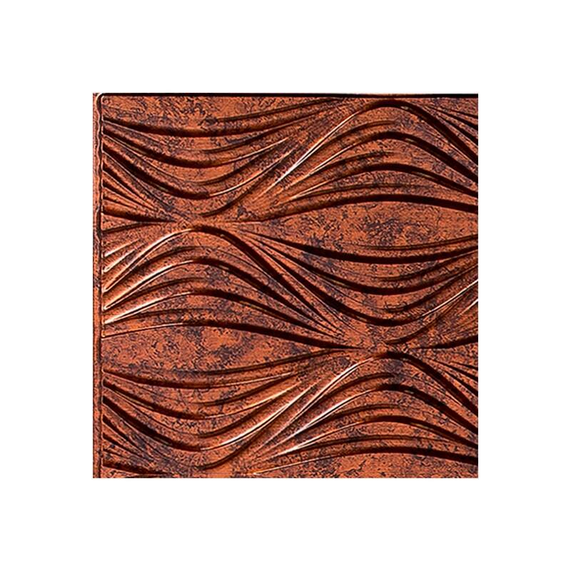 FASÄDE Shallot 4-foot x 8-foot PVC Wall Panel in Moonstone Copper - Red - Sample