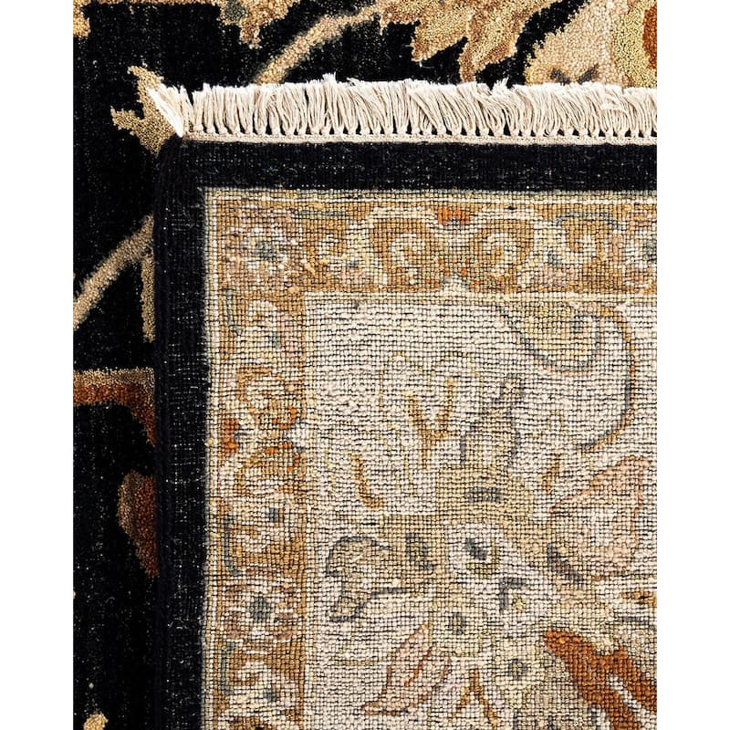 Kashan One-of-a-Kind Handmade Area Rug, Black - 9' 1" x 12' 2"