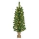 preview thumbnail 2 of 3, Puleo International Set of 2 Artificial Battery-Operated Pre-Lit Potted Christmas Trees