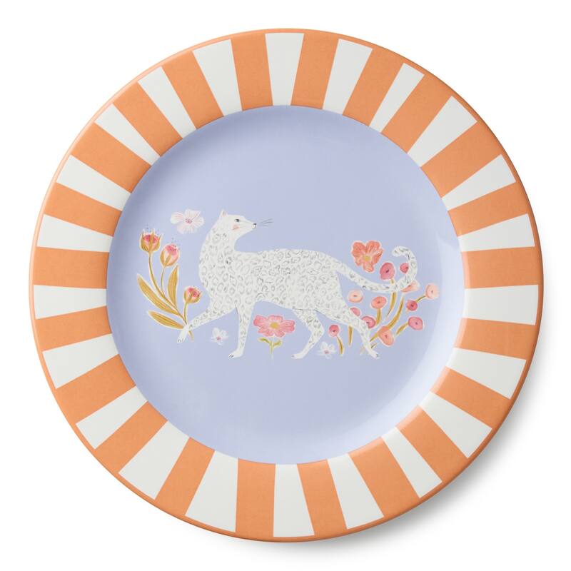 Certified International Menagerie 11" Dinner Plates, Set of 4 Assorted Designs - 11.00"L x 11.00"W x 1.00"H