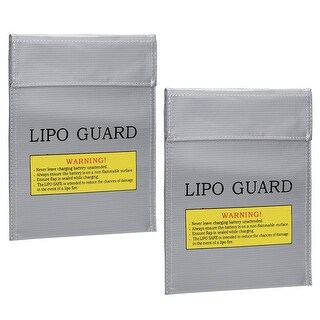 Glaray Fireproof Battery Safe Bag Explosion Proof Lipo Battery Guard Storage Bag Black, 180x230mm