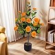 preview thumbnail 2 of 2, 36 in Faux Camellia Plant in Pot 2 Pack - 26.5