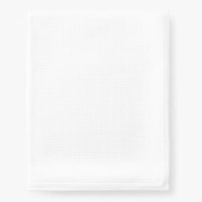 Twin Size Cotton Weave Cotton Blanket White