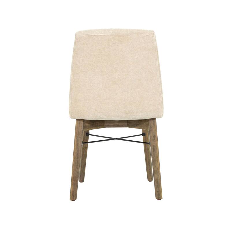 Ziggy Upholstered Acacia Dining Chair (Set of 2)