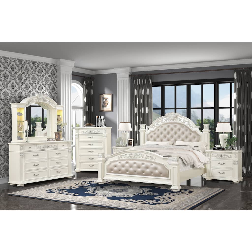Platinum White Bedroom Set