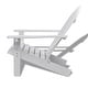 vidaXL Garden Chair Wood White - Thumbnail 2