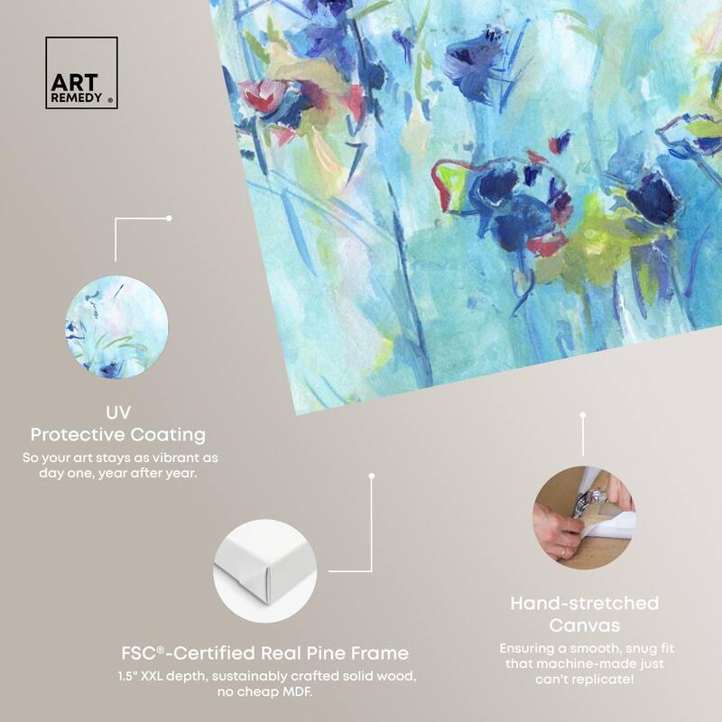 Heavenly Blue I Canvas by Art Remedy, Gallery Wrapped
