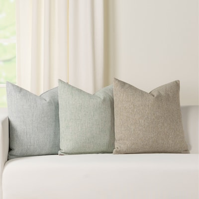 Fleur Nubby Textured Throw Pillow