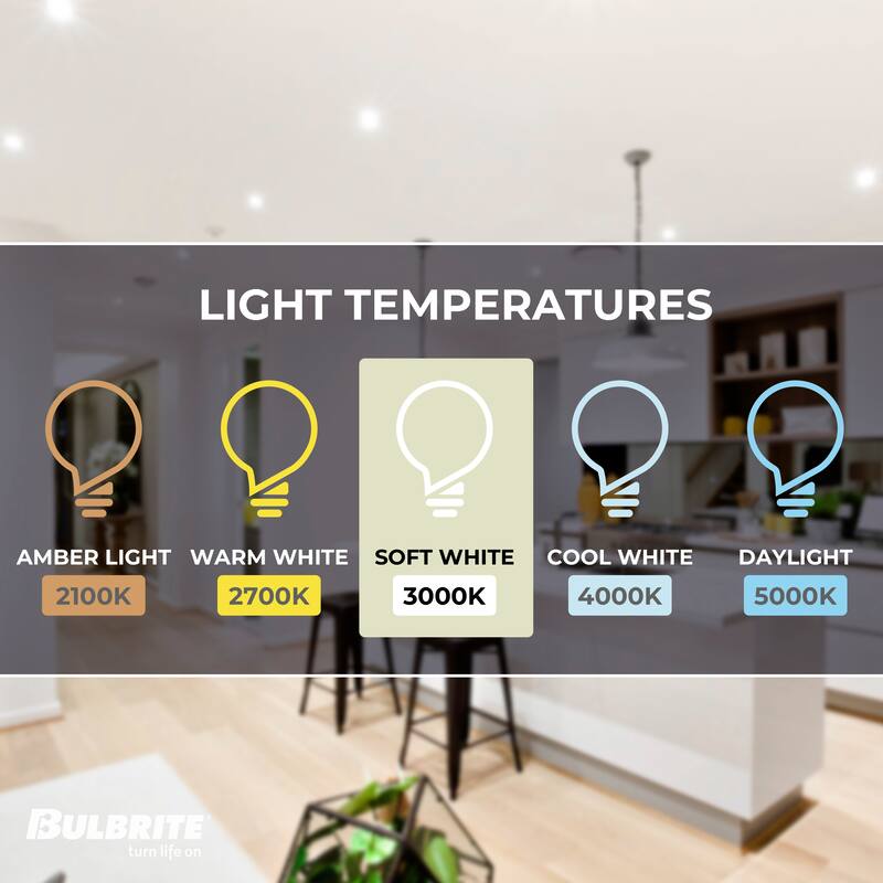 Bulbrite Pack of (4) 12 Watt 4" Integrated LED Recessed Downlight with E26 Quick Connect Adapter - Soft White Light