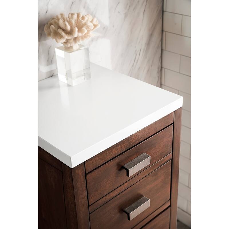 James Martin Vanities E444-BC15-3WZ Addison 15" Wood Cabinet with 3cm